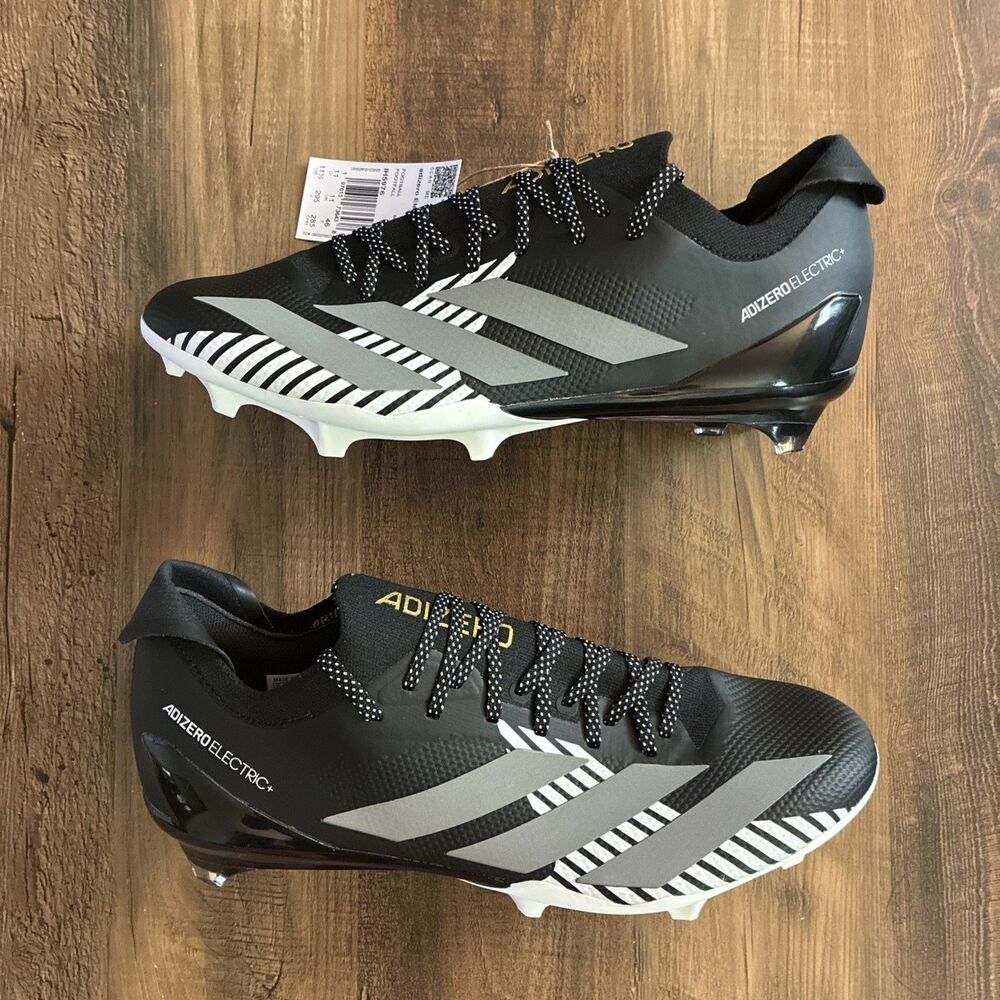 Adidas Adizero Electric+ 2 Football Cleats Men Size 11.5 Core Black IH5976